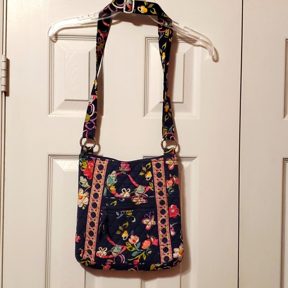 Vera Bradley Hipster Crossbody Retired Ribbons Pattern